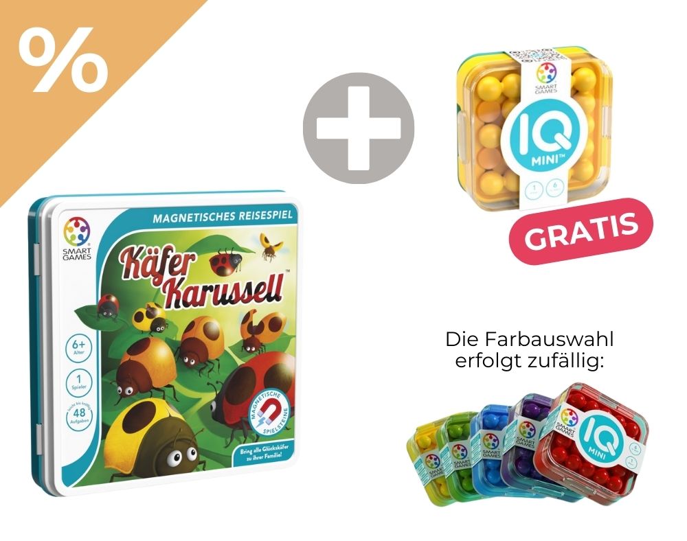 Reisespiel: Dream Deals - smart games: Käfer Karussell + IQ Mini