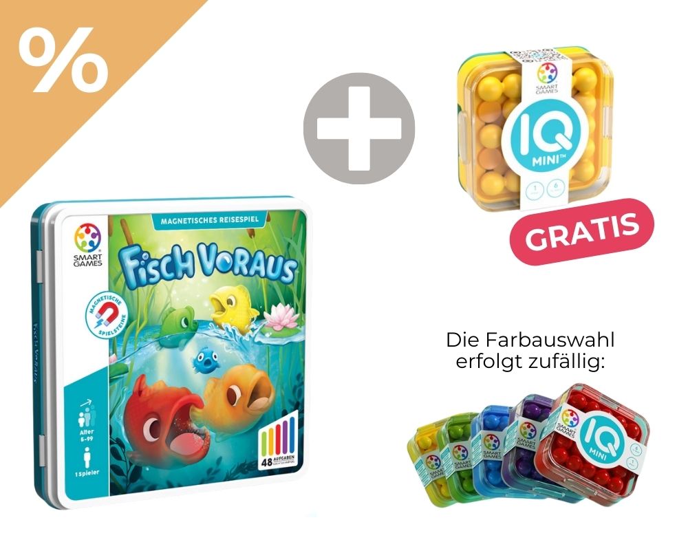 Reisespiel: Dream Deals - smart games: Fisch voraus + IQ Mini